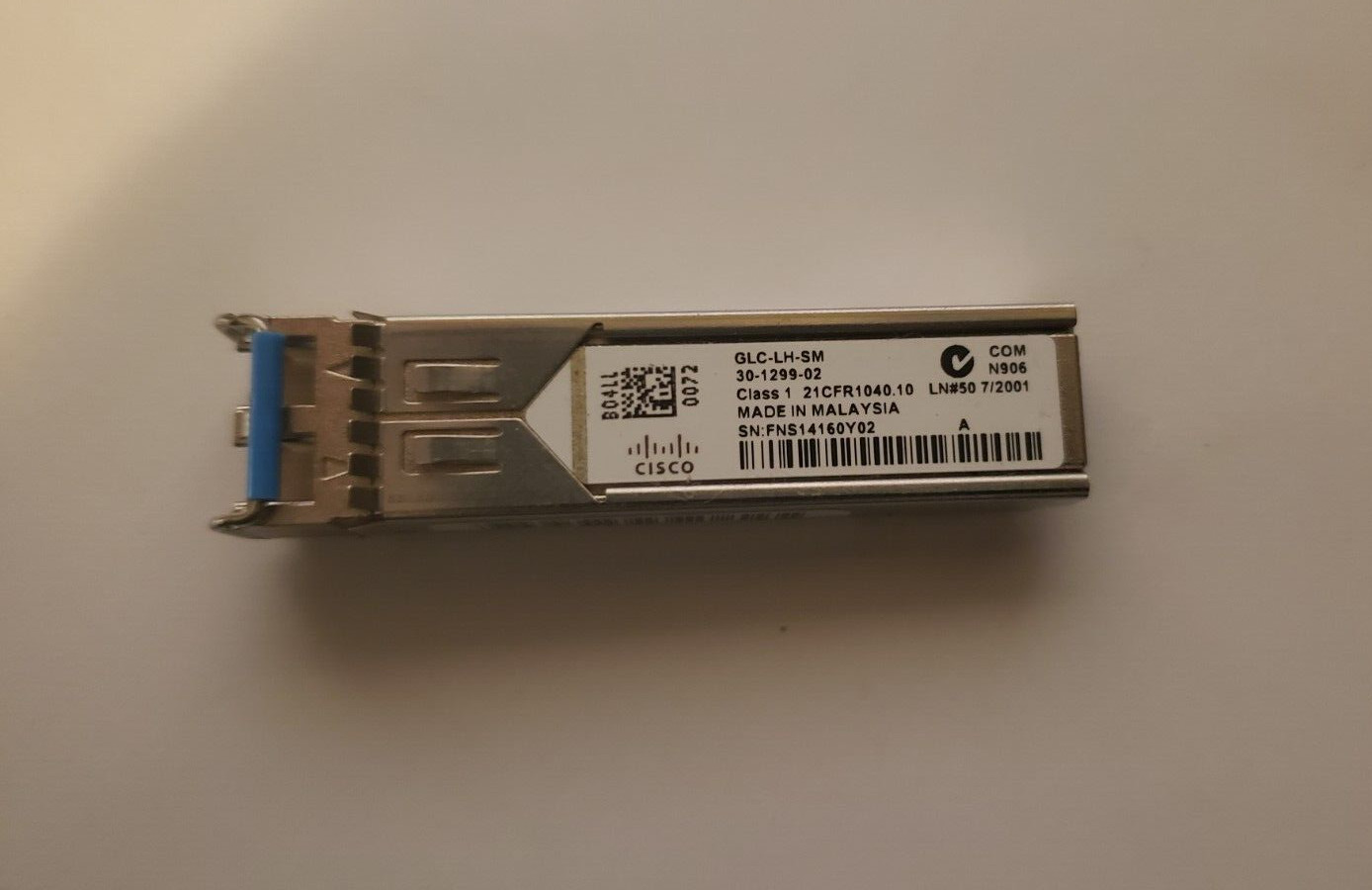 Cisco GLC-LH-SM Transceiver Module 1000-Base LX/LH Transceiver - Photo 1