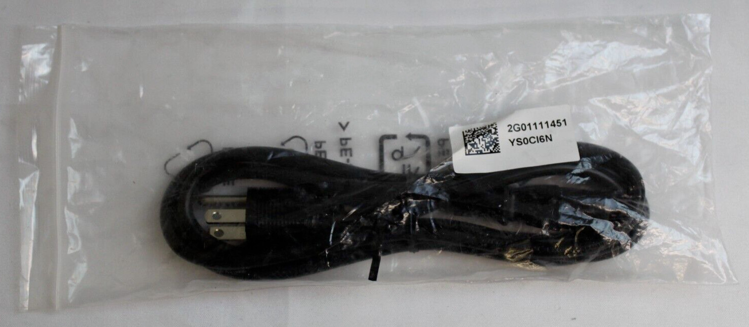 Dell 2G01111451 6 Foot 3 Prong Power Cord - Photo 1