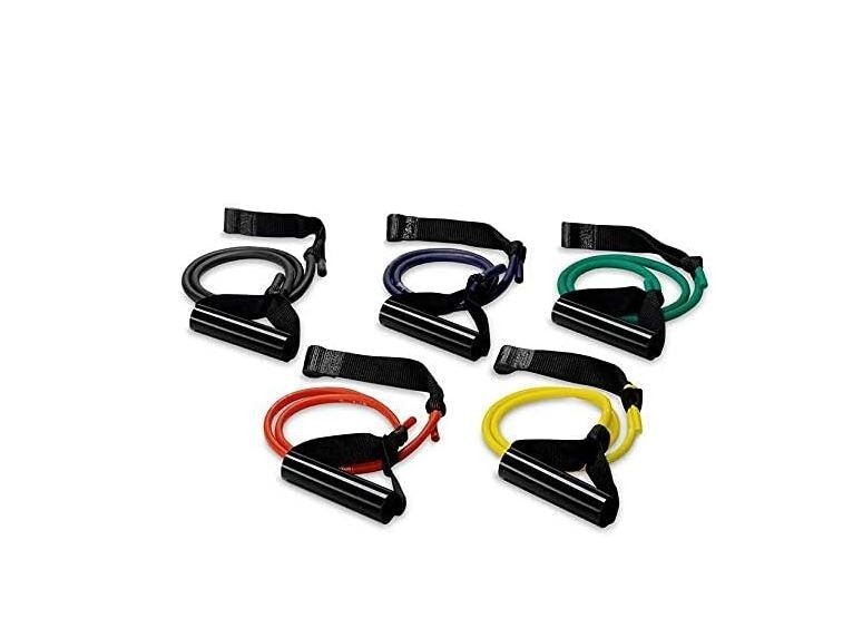 ExerBand Resistance 3 ft. Single Strand Black Green Blue Yellow Red - Photo 1