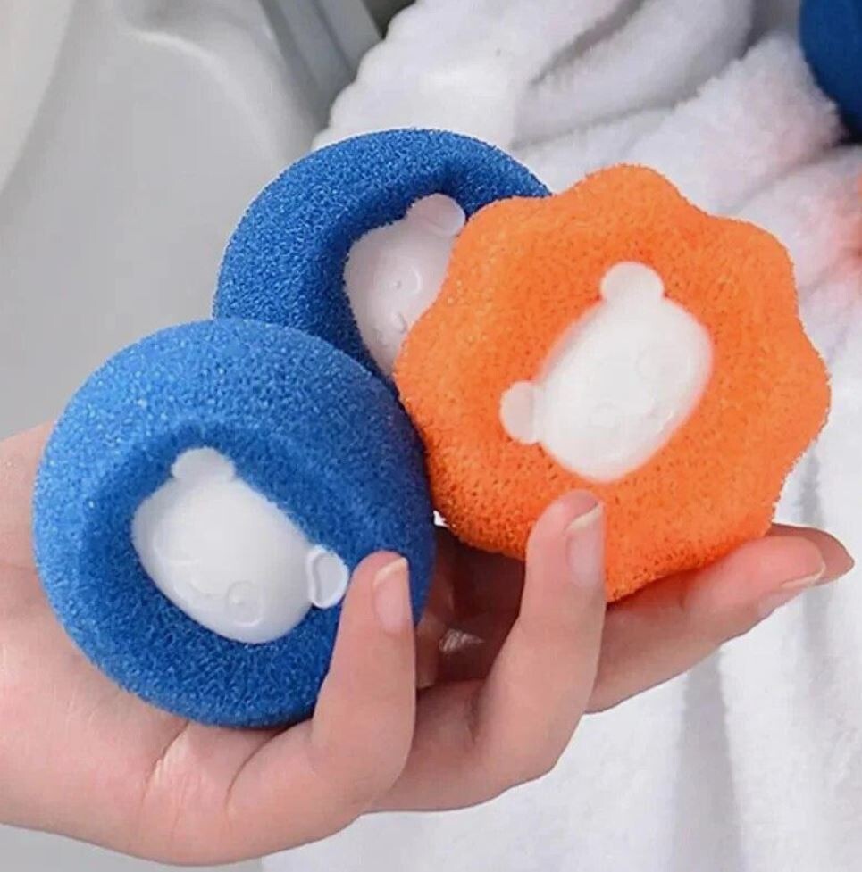 Reusable Washing Machine Pet Hair Remover Cleaning Laundry Balls 4pcs - Photo 1