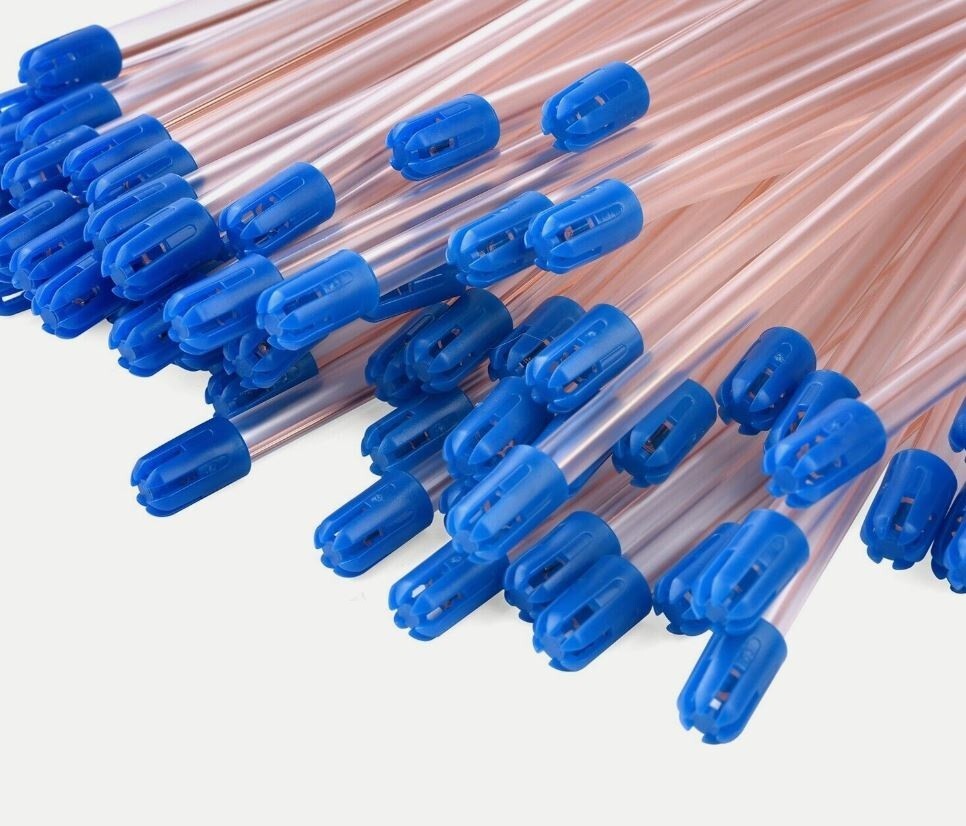 Dental Saliva Ejector CLEAR/BLUE Disposable Evacuation Suction Tips 100 Pieces - Photo 1