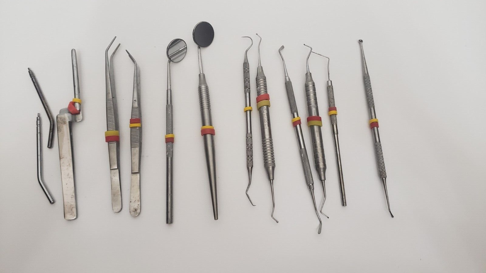 Professional Dental Oral Kit Scaler Probe Pick SET Mirror Dentist Tools Set 8 - Photo 1