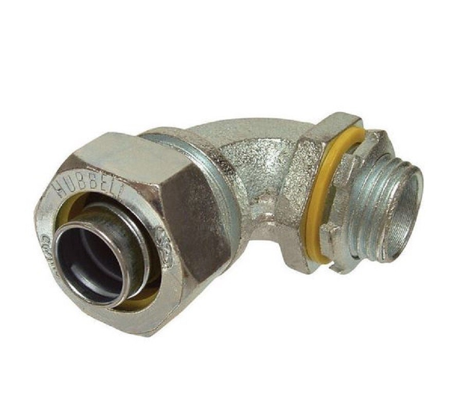 Raco 3422-8 Electro Plated 90 Deg. Liquid Tight Connector 1/2 in. - Photo 1