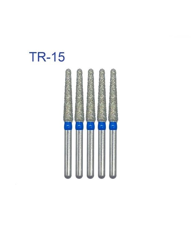 Diamond Bur TR-15 TR Series Full Size Round End Cone 5pcs/Pack - Photo 1