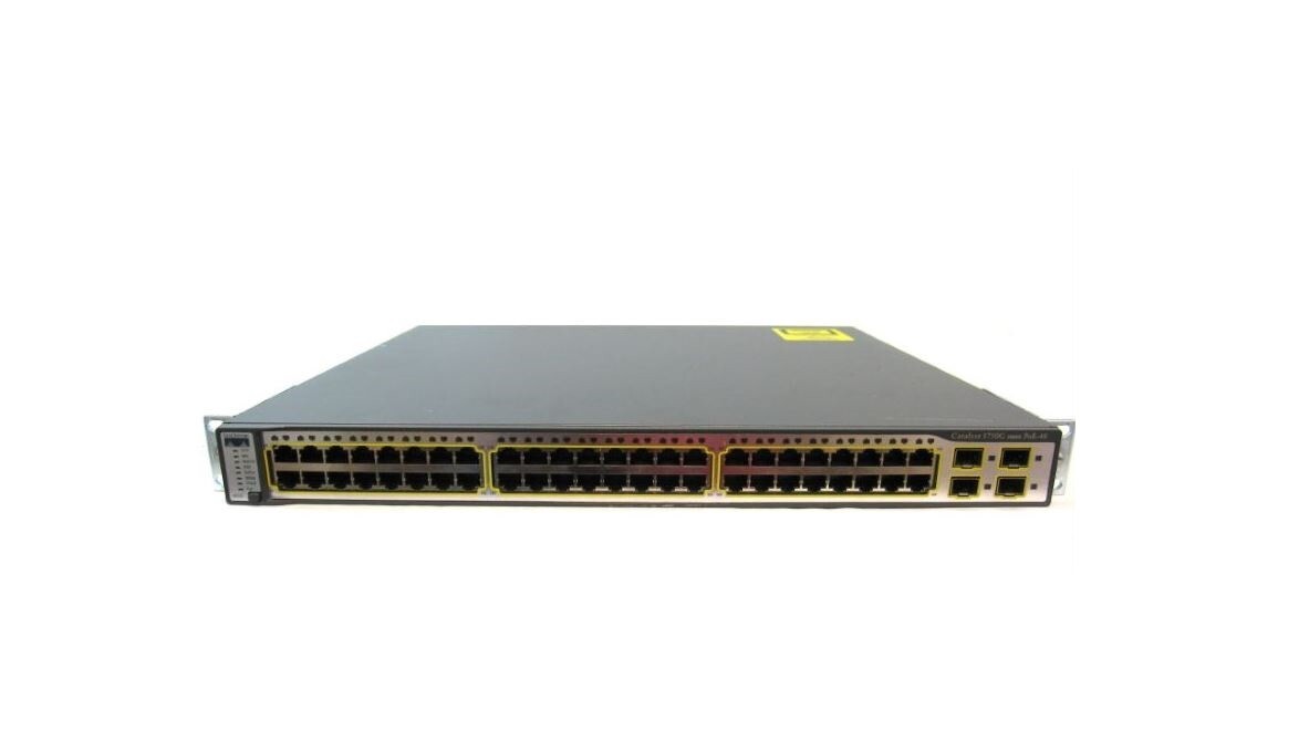 Cisco WS-C3750G-48PS-S Catalyst 3750G 48 Port 10/100/1000 PoE-48 Switch V08 - Photo 1
