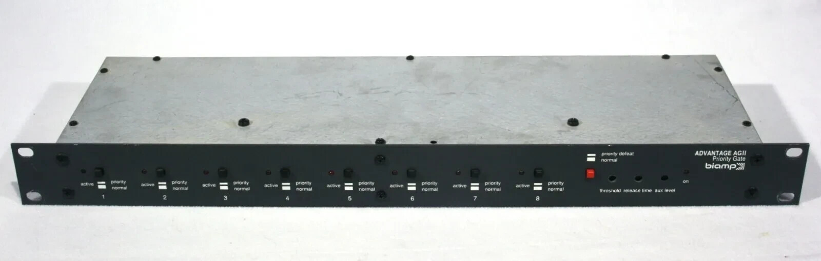 Biamp Advantage AGII Priority Gate Eight input gate for Auto Mixing setups - Photo 1