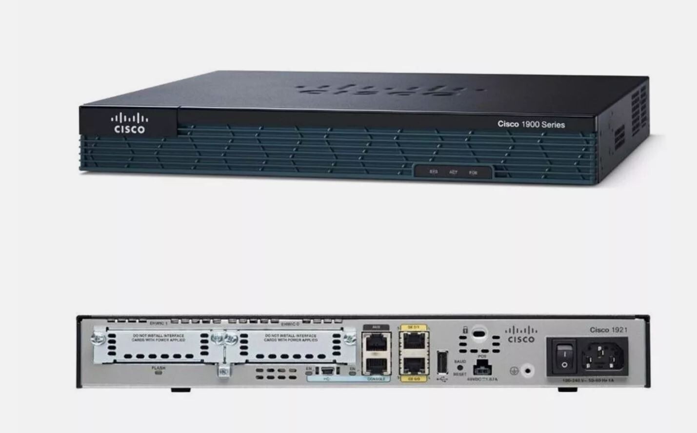Cisco 1921 Integrated Services Router Gigabit Ethernet CISCO1921/K9 V05 - Photo 1