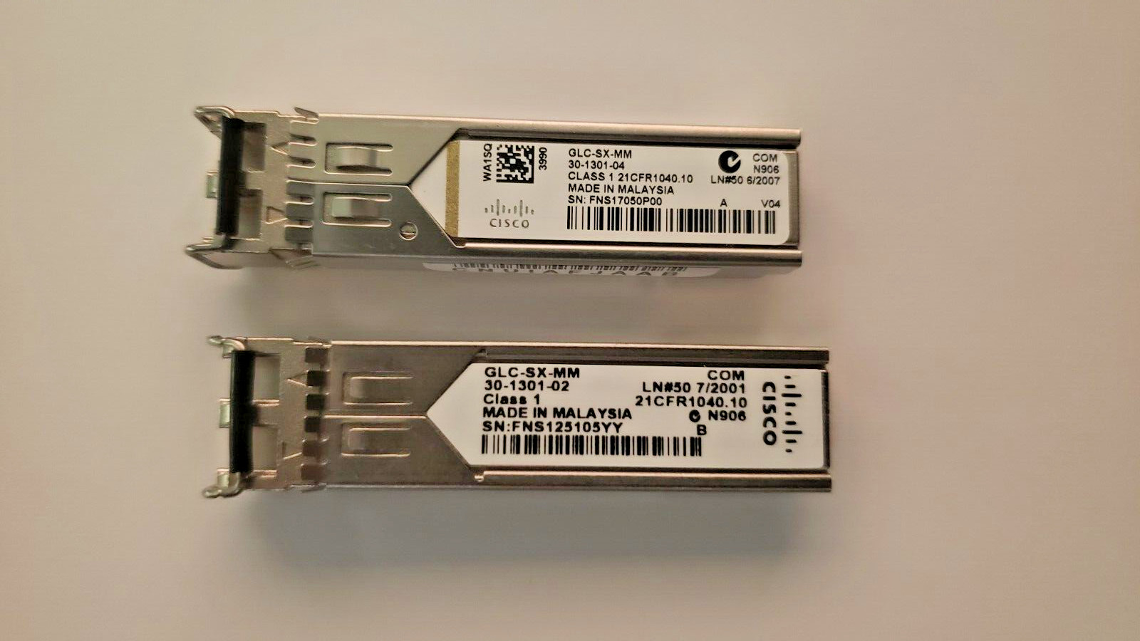 Cisco GLC-SX-MM Transceiver Module set of 2 - Photo 1