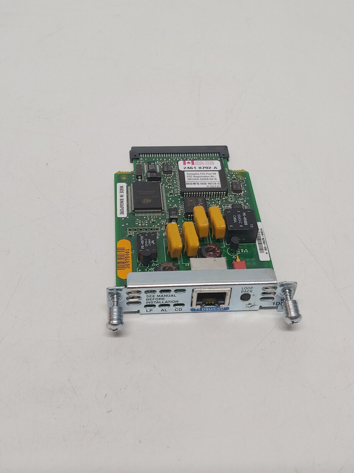 Cisco WIC-1DSU-T1 DSU/CSU Card 800-03279-0480 - Photo 1