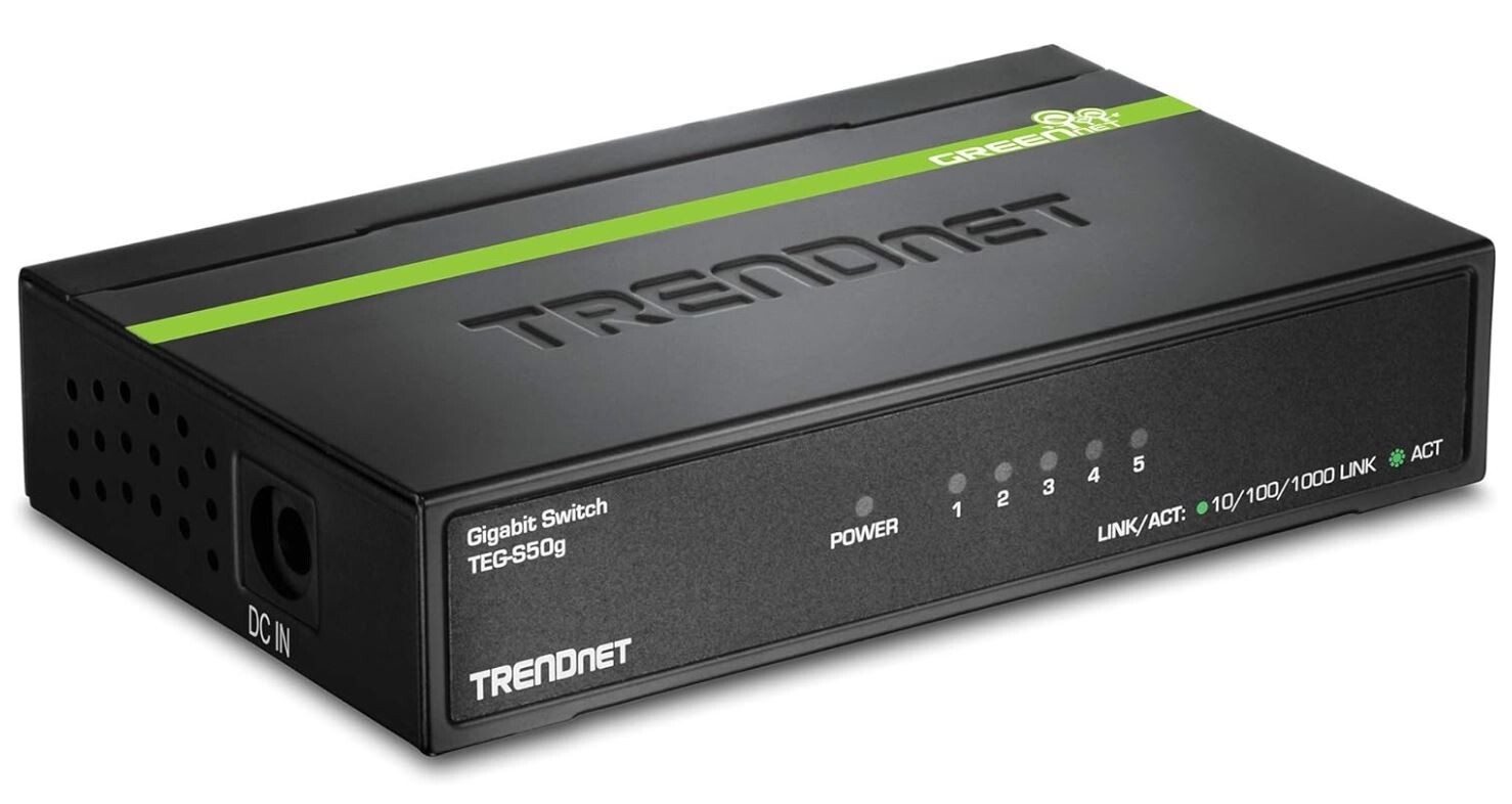 TRENDnet TEG-S50g  5-Port Gigabit External Switch With Power Supply - Photo 1