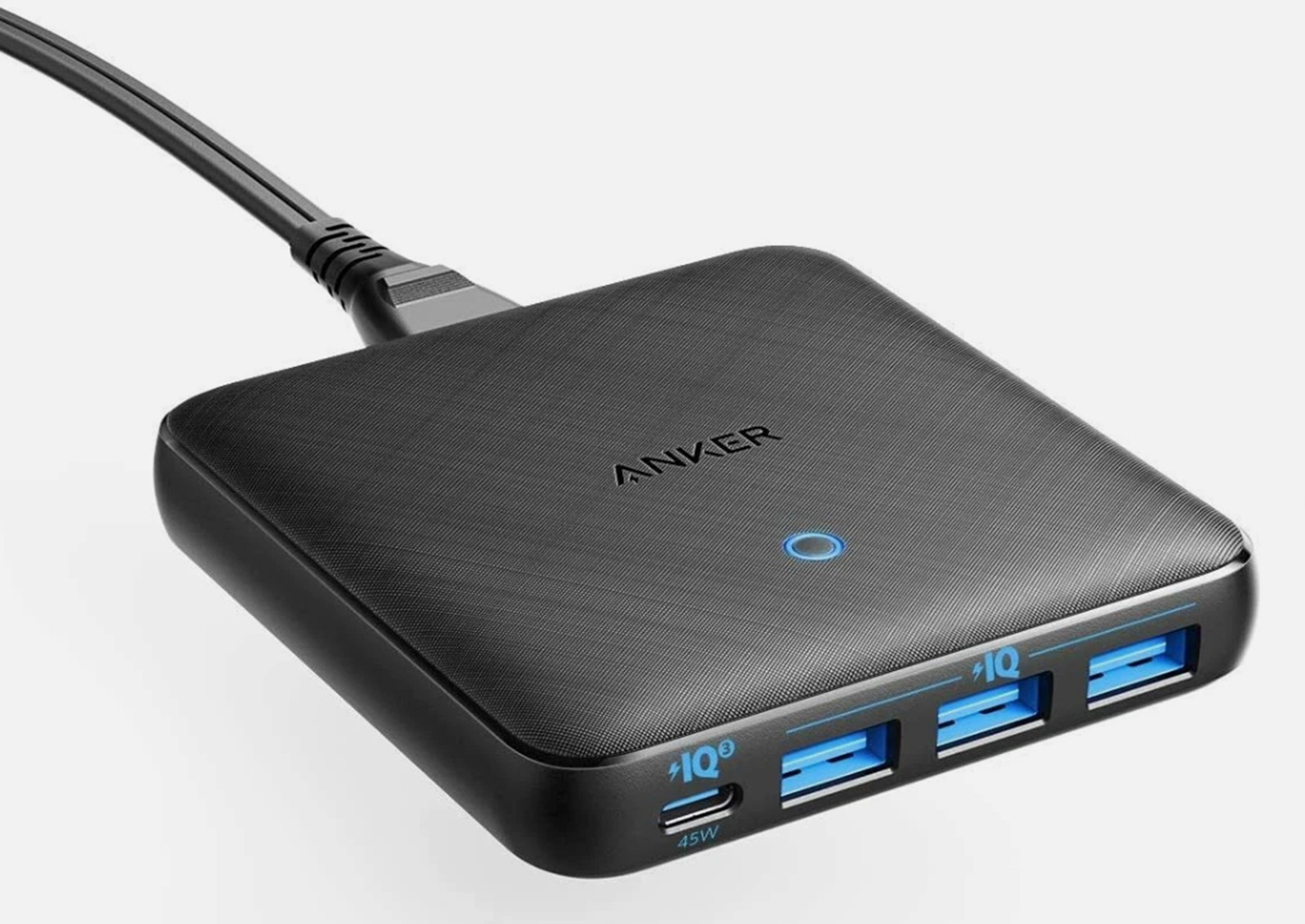 USB C Fast Charger Anker 65W 4 Port PIQ 3.0 & GaN Fast Charger Adapter PowerPort - Photo 1