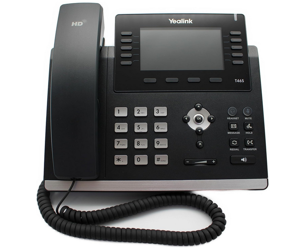 Yealink SIP-T46S Ultra Elegant Gigabit IP Phone with Stand Handset - Photo 1