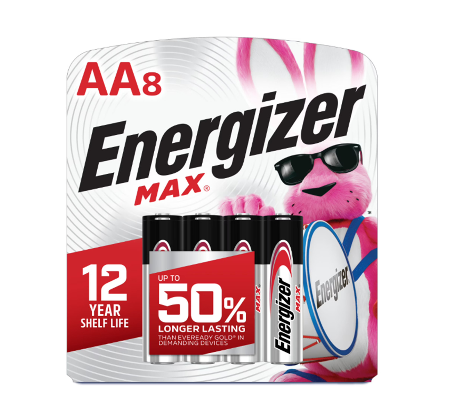 Energizer MAX AA Batteries 8 Pack Double A Alkaline Batteries - Photo 1